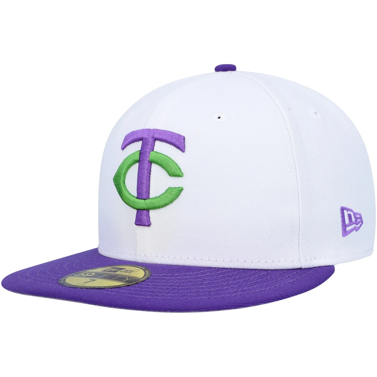 Men's Minnesota Twins New Era White 1991 World Series Side Patch 59FIFTY Fitted Hat 5 Men's Minnesota Twins New Era White 1991 World Series Side Patch 59FIFTY Fitted Hat - Image 3