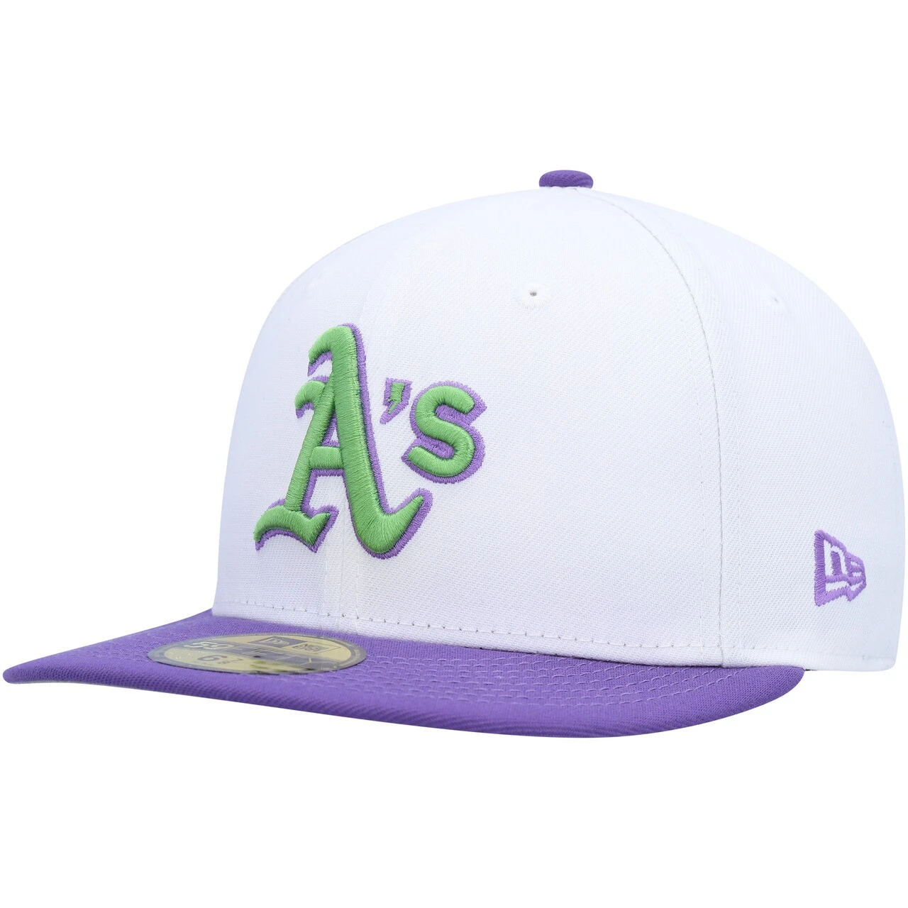 Men's Oakland Athletics New Era White 1989 World Series Side Patch 59FIFTY Fitted Hat 5 Men's Oakland Athletics New Era White 1989 World Series Side Patch 59FIFTY Fitted Hat - Image 3