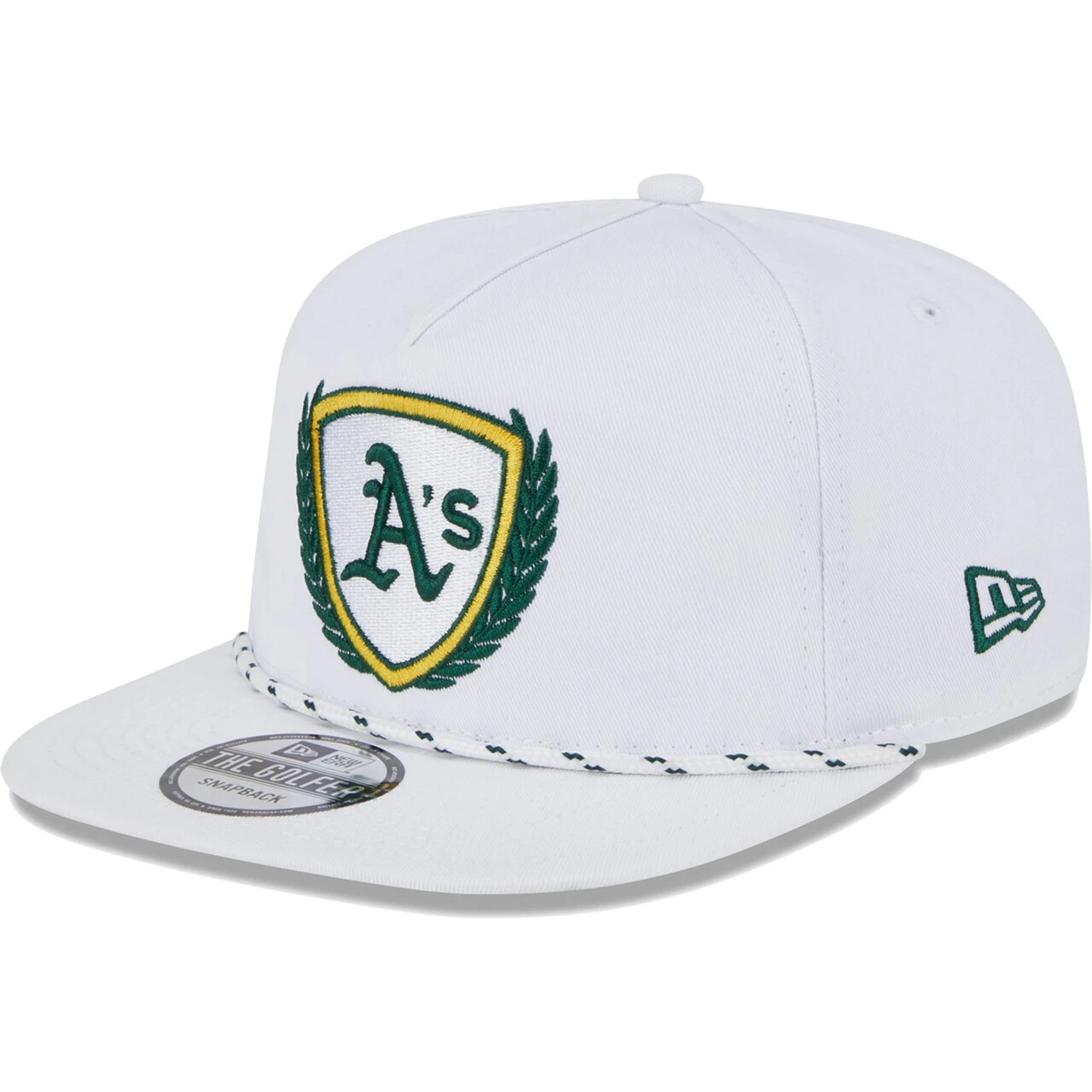 Men's Oakland Athletics New Era White Golfer Tee 9FIFTY Snapback Hat 5 Men's Oakland Athletics New Era White Golfer Tee 9FIFTY Snapback Hat - Image 3