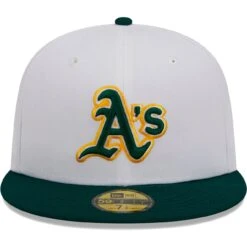 Men's Oakland Athletics New Era White Optic 59FIFTY Fitted Hat -BigLeagueCaps Store mens new era white oakland athletics optic 59fifty fitted hat ss5 p 200023155pv 2u flrcekzx37fbflnxhvdqv zin8khrxq93kj97zfpix