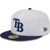 Men's Tampa Bay Rays New Era White Optic 59FIFTY Fitted Hat -BigLeagueCaps Store mens new era white tampa bay rays optic 59fifty fitted hat ss5 p 200023166pv 1u zv8irovzostpbqvonlhyv o1puk3m0vxo3nn9meszs