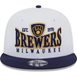 Men's Milwaukee Brewers New Era White/Navy Crest 9FIFTY Snapback Hat -BigLeagueCaps Store navy milwaukee brewers crest 9fifty snapback hat ss5 p 5001316pv 2u 0tpoiabwpuhnyszplaqpv zxhljoxnchh0lgb6o3iz