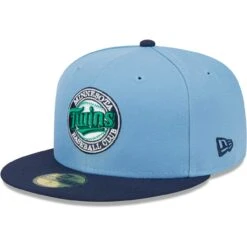 Men's Minnesota Twins New Era Light Blue/Navy Green Undervisor 59FIFTY Fitted Hat -BigLeagueCaps Store navy minnesota twins green undervisor 59fifty fitted hat ss5 p 200015950pv 3u 2d4d3xuzgbdgp1vyjtw8v 1cqky1vydu3bwfamejan