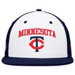 Men's Minnesota Twins Fanatics Branded White/Navy Iconic Color Blocked Fitted Hat -BigLeagueCaps Store navy minnesota twins iconic color blocked fitted hat ss5 p 4499328pv 2u cu4e4zq6twl1vniuv5hxv cguuszvggxs4vpksr6m8
