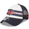 Men's Minnesota Twins New Era White/Navy Team Stripe Trucker 9FORTY Snapback Hat -BigLeagueCaps Store navy minnesota twins team stripe trucker 9forty snapback hat ss5 p 5002652pv 1u xwp2kp7b3jrj5sedcngpv wydyibfuytzf25mlxu8l