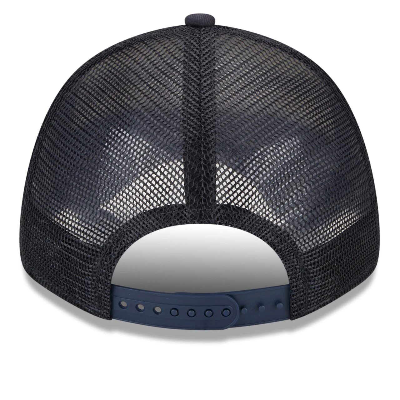 Men's Minnesota Twins New Era White/Navy Team Stripe Trucker 9FORTY Snapback Hat 6 Men's Minnesota Twins New Era White/Navy Team Stripe Trucker 9FORTY Snapback Hat - Image 4