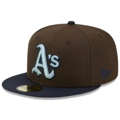 Men's Oakland Athletics New Era Brown/Navy Walnut 9FIFTY Fitted Hat -BigLeagueCaps Store navy oakland athletics walnut 9fifty fitted hat ss5 p 4997321pv 3u tmlq2olt9ijwwjieblwkv lq1cozjglic2nwf6ptzy