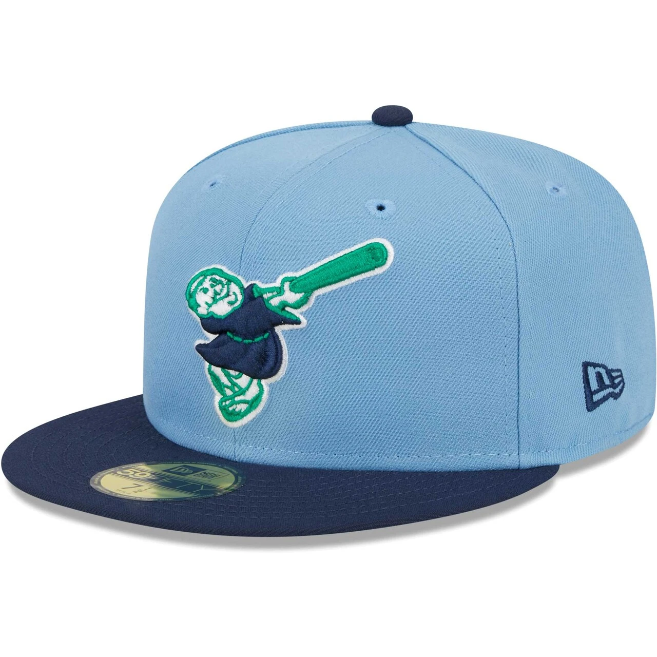 Men's San Diego Padres New Era Light Blue/Navy Green Undervisor 59FIFTY Fitted Hat 5 Men's San Diego Padres New Era Light Blue/Navy Green Undervisor 59FIFTY Fitted Hat - Image 3