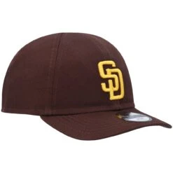 Newborn & Infant San Diego Padres New Era Brown My First 9TWENTY Stretch Fit Hat -BigLeagueCaps Store newborn and infant new era brown san diego padres my first 9twenty stretch fit hat pi4428000 altimages ff 4428677 5927437a9a9c916001acalt3 full