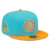 Men's Oakland Athletics New Era Blue/Orange Vice Highlighter 59FIFTY Fitted Hat -BigLeagueCaps Store orange oakland athletics vice highlighter 59fifty fitted hat ss5 p 4793700pv 1u qcpzb0fpoeounnin13e5v yujhrcqmhu0pv9cjyhi5