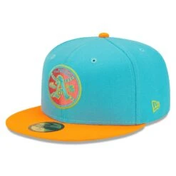Men's Oakland Athletics New Era Blue/Orange Vice Highlighter 59FIFTY Fitted Hat -BigLeagueCaps Store orange oakland athletics vice highlighter 59fifty fitted hat ss5 p 4793700pv 3u qcpzb0fpoeounnin13e5v 35g7iv3sysrvnbc0zdua