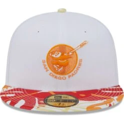 Men's San Diego Padres New Era White/Orange Flamingo 59FIFTY Fitted Hat -BigLeagueCaps Store orange san diego padres flamingo 59fifty fitted hat ss5 p 200016150pv 2u ceoleuijbhopzefaltcpv a4qxmrheguwrzcrnniih