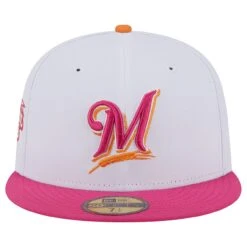 Men's Milwaukee Brewers New Era White/Pink 2002 MLB All-Star Game 59FIFTY Fitted Hat -BigLeagueCaps Store pink milwaukee brewers 2002 mlb all star game 59fifty fitted hat ss5 p 200016072pv 2u padklutaoaxcpidtdsumv dxm61lry1nlf3juwu12i