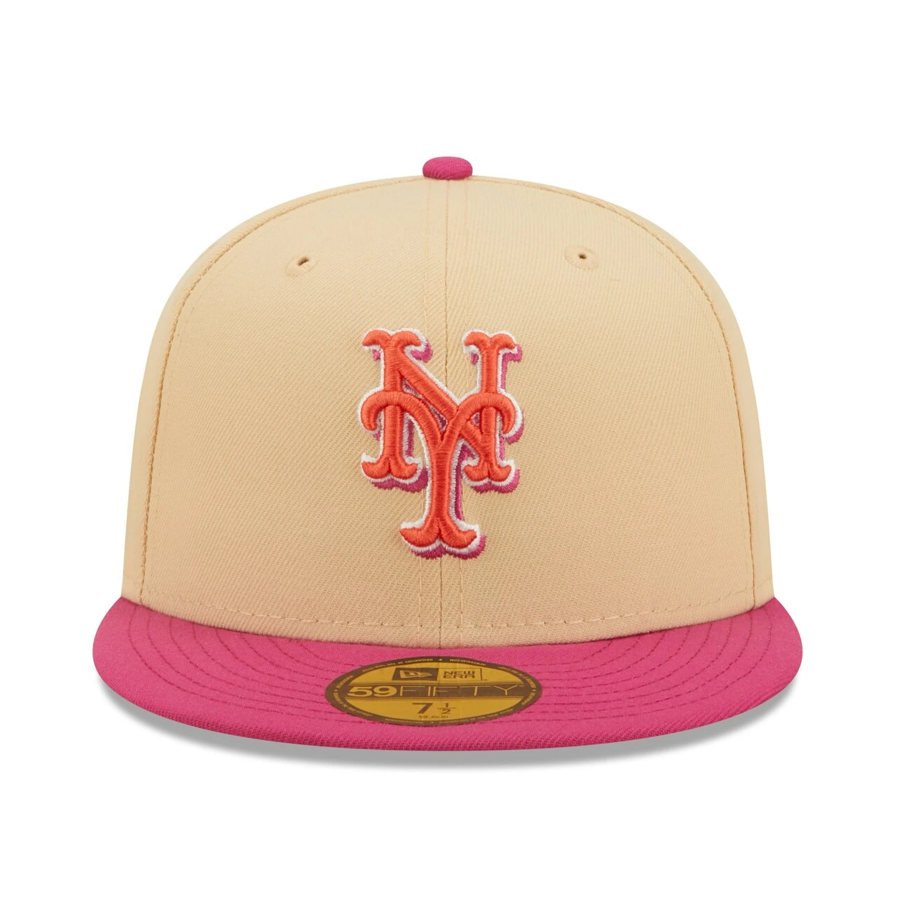 Men's New York Mets New Era Orange/Pink 2015 World Series Mango Passion 59FIFTY Fitted Hat 4 Men's New York Mets New Era Orange/Pink 2015 World Series Mango Passion 59FIFTY Fitted Hat - Image 2