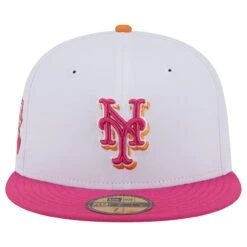 Men's New York Mets New Era White/Pink 40th Team Anniversary 59FIFTY Fitted Hat -BigLeagueCaps Store pink new york mets 40th team anniversary 59fifty fitted hat ss5 p 200016073pv 2u putdaezk3ifizxmqo5jkv r4sh2u4rvssymongd9go