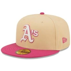 Men's Oakland Athletics New Era Orange/Pink 40th Anniversary Mango Passion 59FIFTY Fitted Hat -BigLeagueCaps Store pink oakland athletics 40th anniversary mango passion 59fifty fitted hat ss5 p 4789403pv 3u 1mso6pxigybmdaw6f4umv ta8clm4l7y7azlqthune