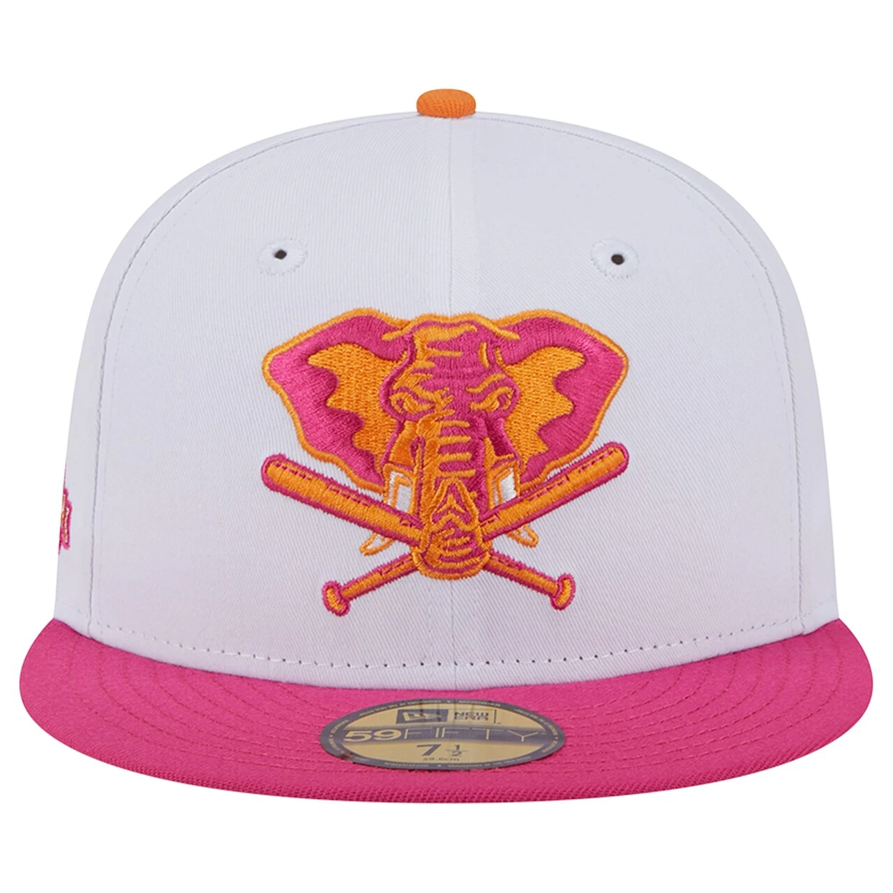 Men's Oakland Athletics New Era White/Pink 40th Team Anniversary 59FIFTY Fitted Hat 4 Men's Oakland Athletics New Era White/Pink 40th Team Anniversary 59FIFTY Fitted Hat - Image 2