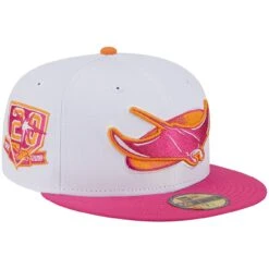 Men's Tampa Bay Rays New Era White/Pink 20th Team Anniversary 59FIFTY Fitted Hat