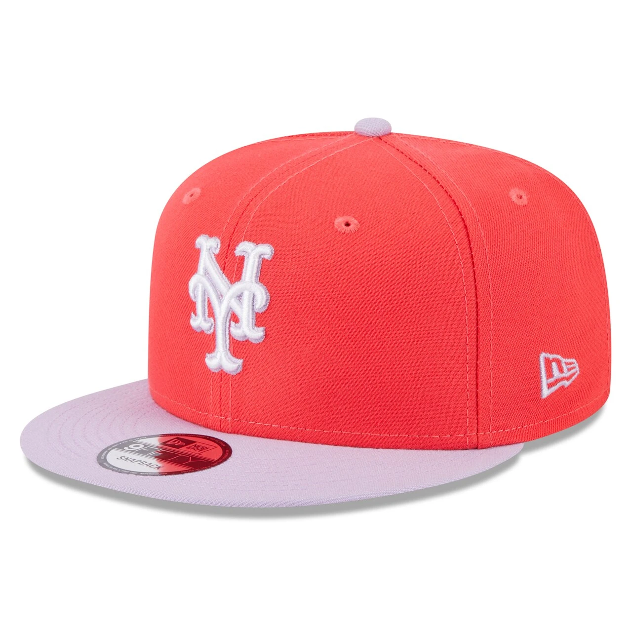 Men's New York Mets New Era Red/Purple Spring Basic Two-Tone 9FIFTY Snapback Hat 3 Men's New York Mets New Era Red/Purple Spring Basic Two-Tone 9FIFTY Snapback Hat