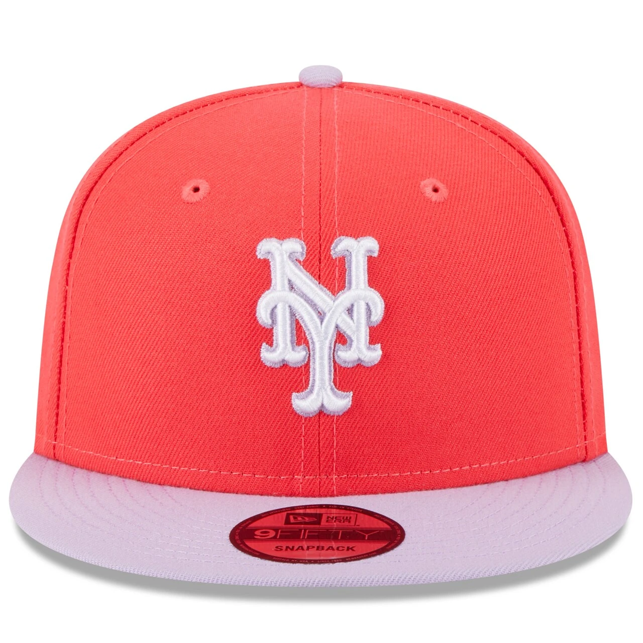 Men's New York Mets New Era Red/Purple Spring Basic Two-Tone 9FIFTY Snapback Hat 4 Men's New York Mets New Era Red/Purple Spring Basic Two-Tone 9FIFTY Snapback Hat - Image 2