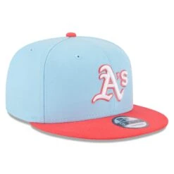 Men's Oakland Athletics New Era Light Blue/Red Spring Basic Two-Tone 9FIFTY Snapback Hat -BigLeagueCaps Store red oakland athletics spring basic two tone 9fifty snapback hat ss5 p 5000803pv 3u zk0a90dycgjk06wpkswvv g0aubfazsdfffrqsvsyz