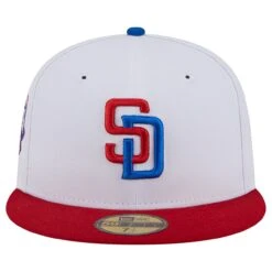 Men's San Diego Padres New Era White/Red Undervisor 59FIFTY Fitted Hat -BigLeagueCaps Store red san diego padres undervisor 59fifty fitted hat ss5 p 200016050pv 2u ovg4aelrvbcsyebuyxvfv k9fcmo6qjqwwskgrlmgo