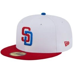 Men's San Diego Padres New Era White/Red Undervisor 59FIFTY Fitted Hat -BigLeagueCaps Store red san diego padres undervisor 59fifty fitted hat ss5 p 200016050pv 3u ovg4aelrvbcsyebuyxvfv 6iz5wosx851uvwzkbefu