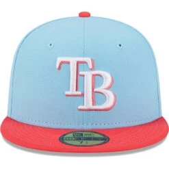 Men's Tampa Bay Rays New Era Light Blue/Red Spring Color Two-Tone 59FIFTY Fitted Hat -BigLeagueCaps Store red tampa bay rays spring color two tone 59fifty fitted hat ss5 p 5000273pv 2u yzc1dqyyuocgyunzxcowv vhiqfkrgtsumyyxm0i2w