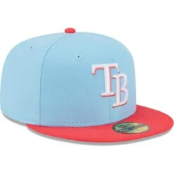 Men's Tampa Bay Rays New Era Light Blue/Red Spring Color Two-Tone 59FIFTY Fitted Hat -BigLeagueCaps Store red tampa bay rays spring color two tone 59fifty fitted hat ss5 p 5000273pv 3u yzc1dqyyuocgyunzxcowv tcpxilxuzrplb3it9neq