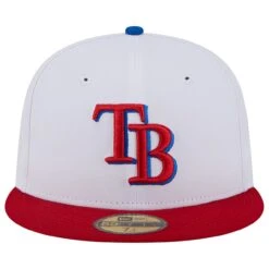 Men's Tampa Bay Rays New Era White/Red Undervisor 59FIFTY Fitted Hat -BigLeagueCaps Store red tampa bay rays undervisor 59fifty fitted hat ss5 p 200016054pv 2u eitdeubwapmyov9wafovv hqzq16dvuu2o8wv6orf7