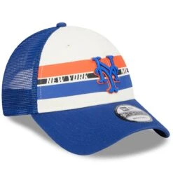 Men's New York Mets New Era White/Royal Team Stripe Trucker 9FORTY Snapback Hat -BigLeagueCaps Store royal new york mets team stripe trucker 9forty snapback hat ss5 p 5002653pv 3u g30ru86ojpuvnv4yijhmv oywbkfzc6v9pbyyrxrh9