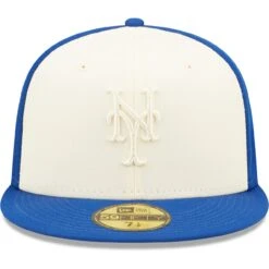 Men's New York Mets New Era Cream/Royal Tonal Two-Tone 59FIFTY Fitted Hat -BigLeagueCaps Store royal new york mets tonal two tone 59fifty fitted hat pi4483000 altimages ff 4483753 525f5474ba4398ef5378alt2 full
