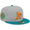 Men's Oakland Athletics New Era Gray/Teal 59FIFTY Fitted Hat 2 Men's Oakland Athletics New Era Gray/Teal 59FIFTY Fitted Hat -BigLeagueCaps Store teal oakland athletics 59fifty fitted hat ss5 p 200013134pv 1u y8o475dlplwg1hzuxuivv icxip1vu7v40k9pu1fv5
