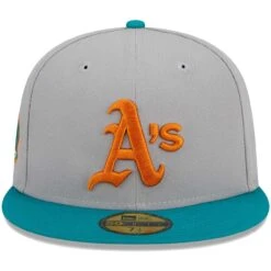 Men's Oakland Athletics New Era Gray/Teal 59FIFTY Fitted Hat -BigLeagueCaps Store teal oakland athletics 59fifty fitted hat ss5 p 200013134pv 2u y8o475dlplwg1hzuxuivv agakxqq65amjvtzor4y0