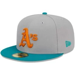 Men's Oakland Athletics New Era Gray/Teal 59FIFTY Fitted Hat -BigLeagueCaps Store teal oakland athletics 59fifty fitted hat ss5 p 200013134pv 3u y8o475dlplwg1hzuxuivv mfwlkaz4qhumlm3pyyru