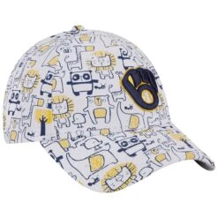 Toddler Milwaukee Brewers New Era White Pattern 9FORTY Flex Hat -BigLeagueCaps Store toddler new era white milwaukee brewers pattern 9forty flex hat ss5 p 5005032pv 3u uwulejv6choulxnkdksgv iedxqar8imipt5th3ap2