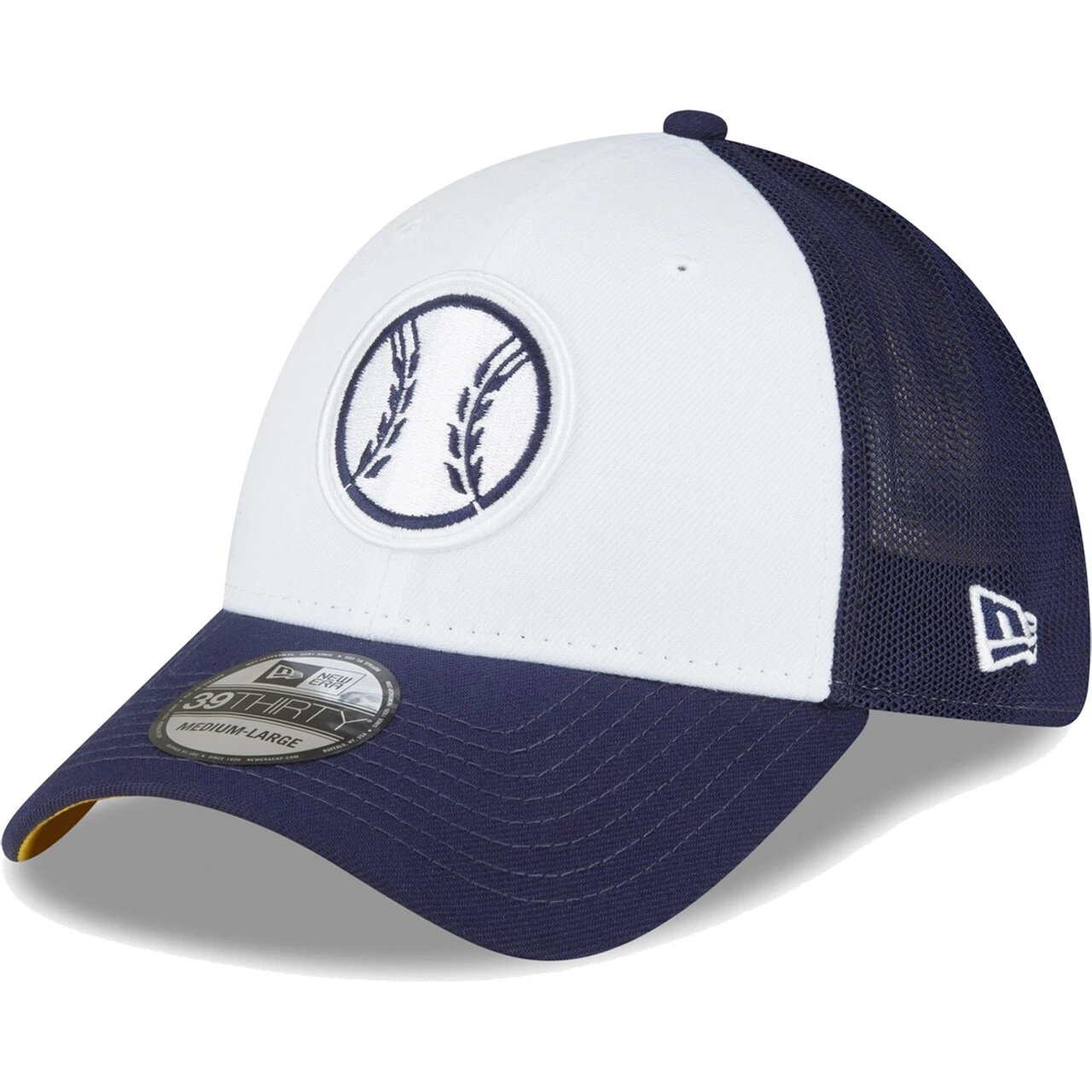 Men's Milwaukee Brewers New Era Navy/White 2023 On-Field Batting Practice 39THIRTY Flex Hat 3 Men's Milwaukee Brewers New Era Navy/White 2023 On-Field Batting Practice 39THIRTY Flex Hat