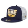 Men's Milwaukee Brewers New Era Navy/White Base Trucker 9FIFTY Snapback Hat -BigLeagueCaps Store white milwaukee brewers base trucker 9fifty snapback hat ss5 p 4639994pv 1u vifeybrzpbzlzlegzqdxv rewnzy0njirylbhucffj