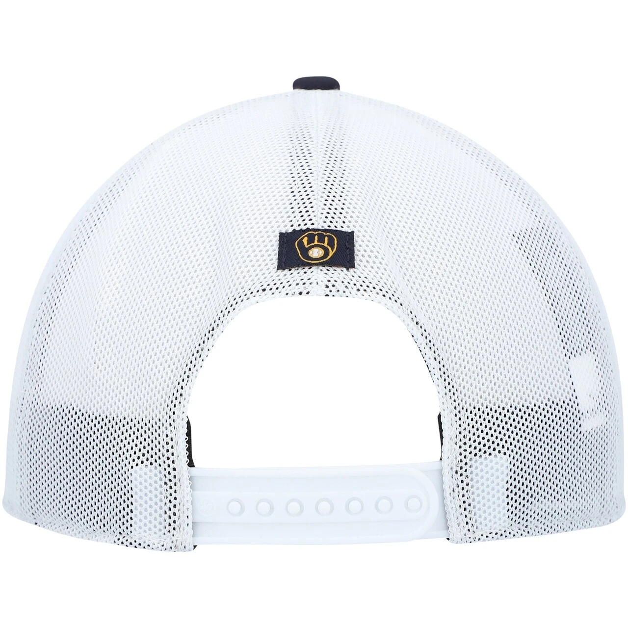 Men's Milwaukee Brewers '47 Navy/White Burgess Trucker Snapback Hat 6 Men's Milwaukee Brewers '47 Navy/White Burgess Trucker Snapback Hat - Image 4