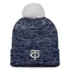 Women's Minnesota Twins Fanatics Branded Navy/White Iconic Cuffed Knit Hat With Pom -BigLeagueCaps Store white minnesota twins iconic cuffed knit hat with pom pi4498000 altimages ff 4498967 12661dbf6f3b9cbd73f4alt1 full