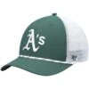 Men's Oakland Athletics '47 Green/White Burden Trucker Snapback Hat -BigLeagueCaps Store white oakland athletics burden trucker snapback hat pi4710000 altimages ff 4710667 f375a586ad0eda42fc09alt1 full