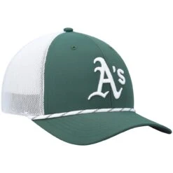 Men's Oakland Athletics '47 Green/White Burden Trucker Snapback Hat -BigLeagueCaps Store white oakland athletics burden trucker snapback hat pi4710000 altimages ff 4710667 f375a586ad0eda42fc09alt3 full