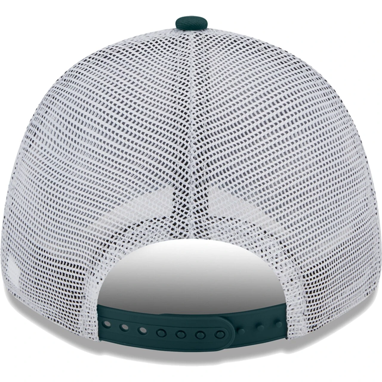 Men's Oakland Athletics New Era Green/White Logo Patch 9FORTY Trucker Snapback Hat 6 Men's Oakland Athletics New Era Green/White Logo Patch 9FORTY Trucker Snapback Hat - Image 4