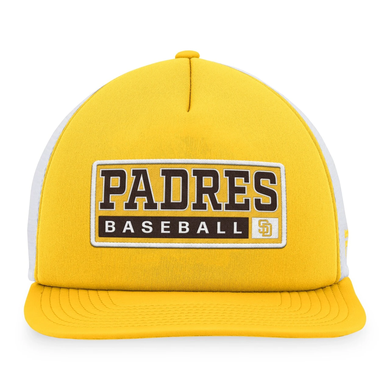 Men's San Diego Padres Majestic Gold/White Foam Trucker Snapback Hat 4 Men's San Diego Padres Majestic Gold/White Foam Trucker Snapback Hat - Image 2