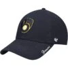 Women's Milwaukee Brewers '47 Navy Team Miata Clean Up Adjustable Hat -BigLeagueCaps Store womens 47 navy milwaukee brewers team miata clean up adjustable hat pi3799000 altimages ff 3799029 a9dcc794da0e5213d6b6alt1 full