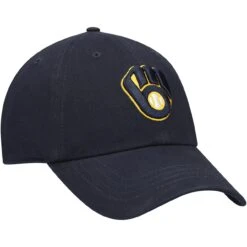 Women's Milwaukee Brewers '47 Navy Team Miata Clean Up Adjustable Hat -BigLeagueCaps Store womens 47 navy milwaukee brewers team miata clean up adjustable hat pi3799000 altimages ff 3799029 a9dcc794da0e5213d6b6alt3 full