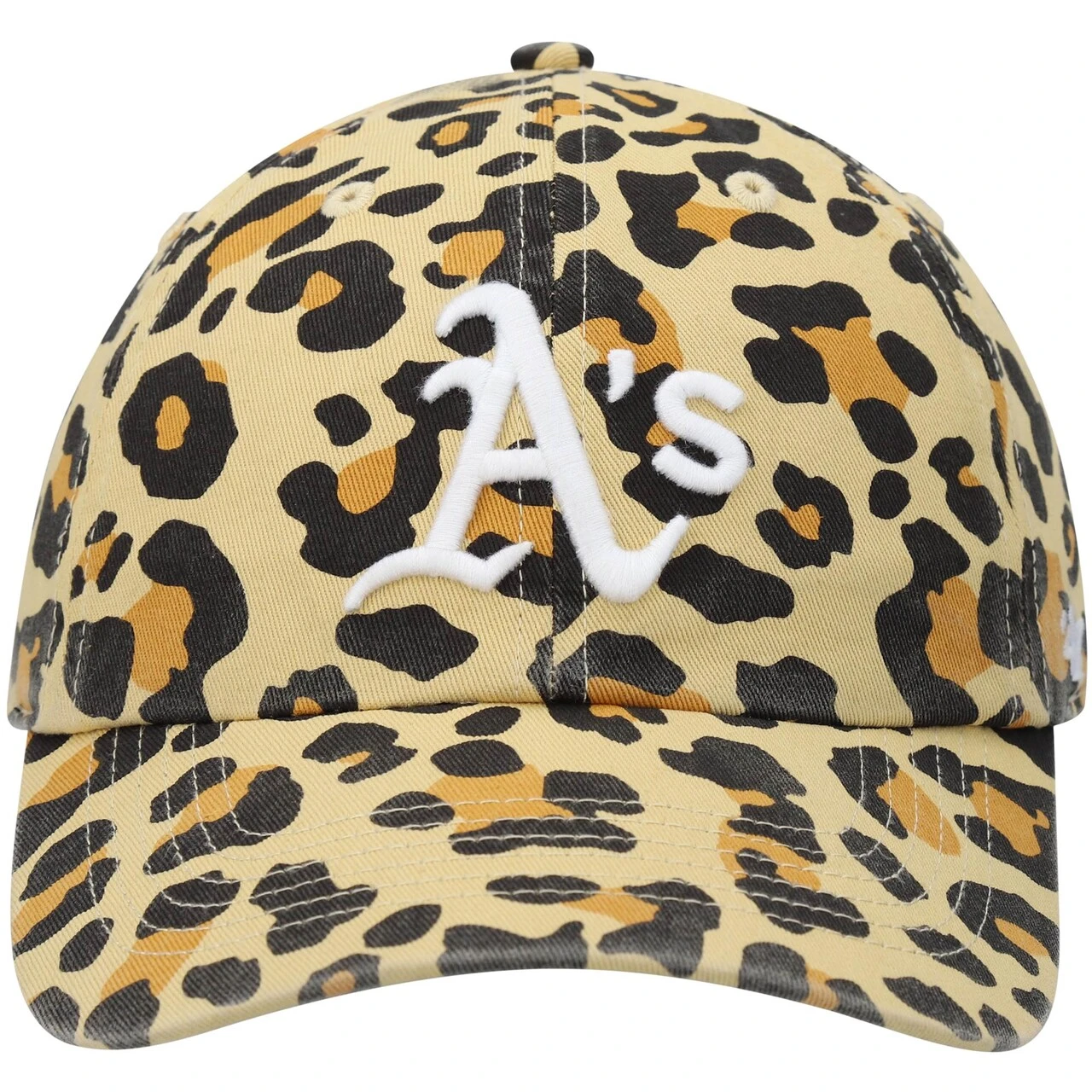 Women's Oakland Athletics '47 Tan Bagheera Cheetah Clean Up Adjustable Hat 4 Women's Oakland Athletics '47 Tan Bagheera Cheetah Clean Up Adjustable Hat - Image 2