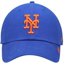 Women's New York Mets '47 Royal Team Miata Clean Up Adjustable Hat -BigLeagueCaps Store womens 47 royal new york mets team miata clean up adjustable hat pi3799000 altimages ff 3799032 3963f65a22eaedc60a52alt2 full