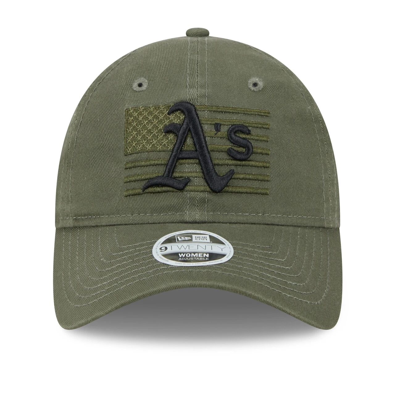Women's Oakland Athletics New Era Green 2023 Armed Forces Day 9TWENTY Adjustable Hat 4 Women's Oakland Athletics New Era Green 2023 Armed Forces Day 9TWENTY Adjustable Hat - Image 2