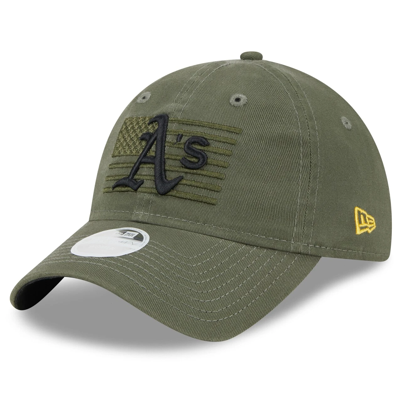 Women's Oakland Athletics New Era Green 2023 Armed Forces Day 9TWENTY Adjustable Hat 5 Women's Oakland Athletics New Era Green 2023 Armed Forces Day 9TWENTY Adjustable Hat - Image 3
